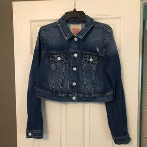 Slink Jeans Cropped Broken In Jean Jacket 1X